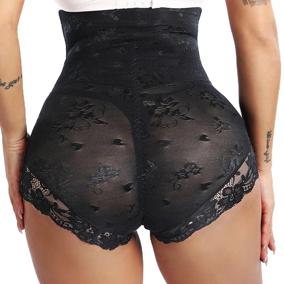 Sexy floral lace high waist body shaper shapewear - Picture 2 of 7